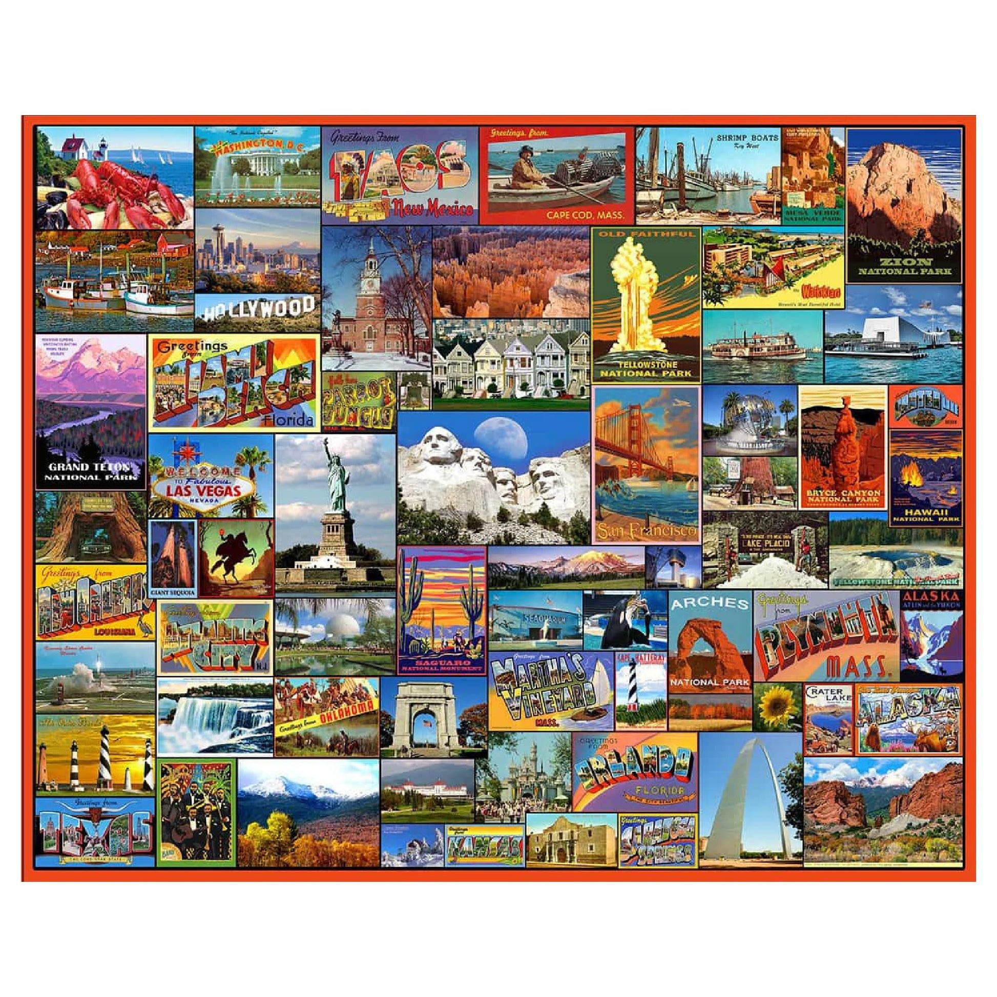 White Mountain 1000 Piece Jigsaw Puzzle, Best Places in America