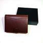 Hebronite Playing Card Case - Fits Two Decks - Vegan Leather - Space for Pen and Notepad - Poker Case (Brown)