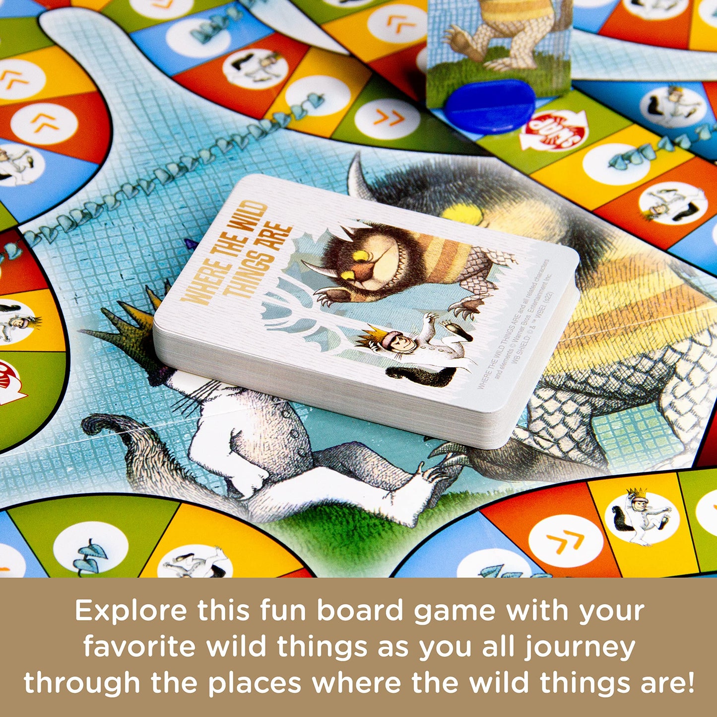 AQUARIUS Where The Wild Things are Journey Board Game - Fun for Kids & Adults - Officially Licensed Merchandise & Collectibles