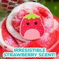 Original Squishmallows Scented Slime Jar, Strawberry, Scarlet