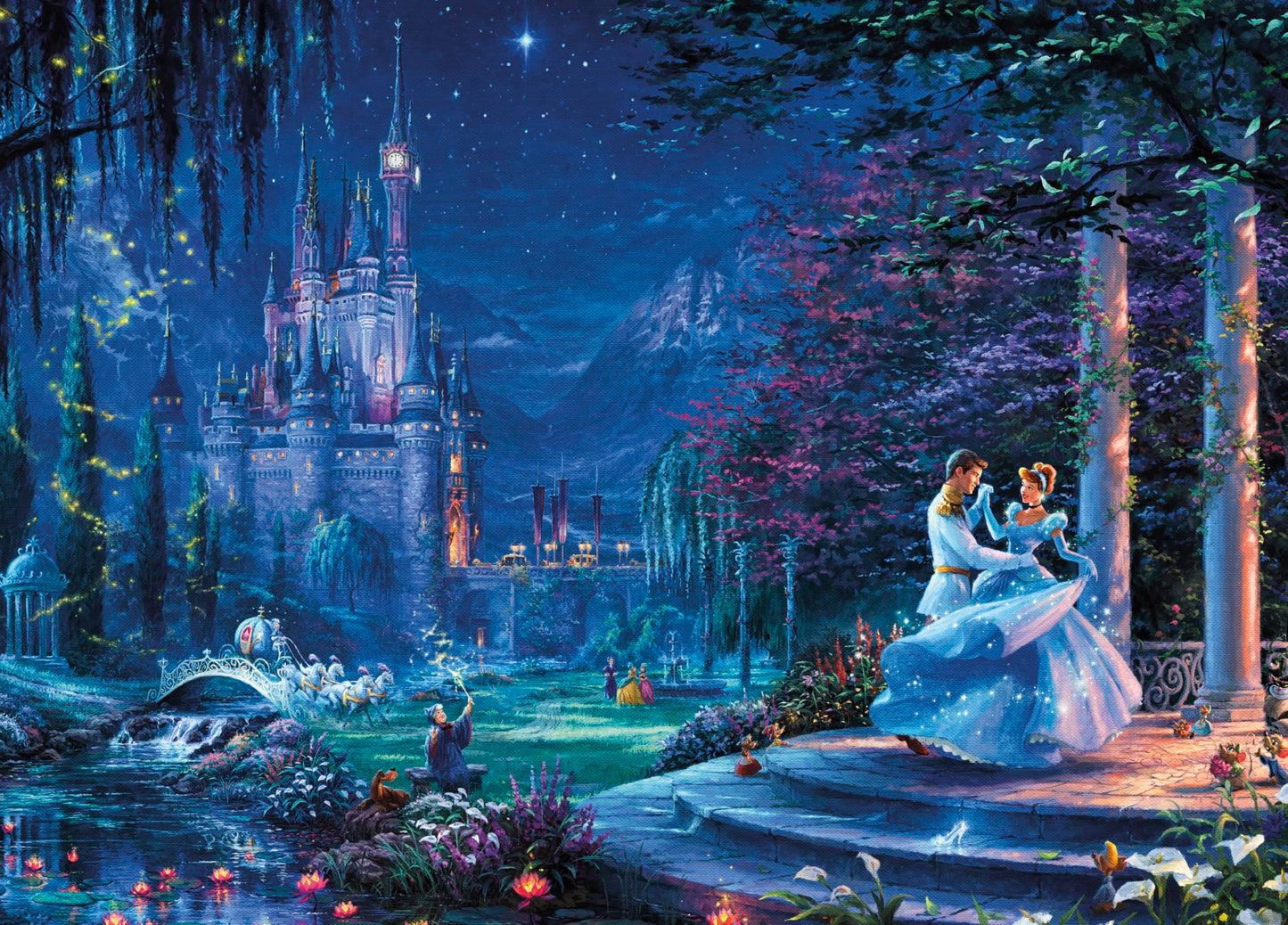 Ceaco - Thomas Kinkade Disney - Cinderella - 1000 Piece Puzzle for Adults