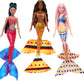 Mattel Disney The Little Mermaid Ultimate Ariel Sisters 7-Pack Set, Collection of 7 Fashion Mermaid Dolls, Toys Inspired by the Movie