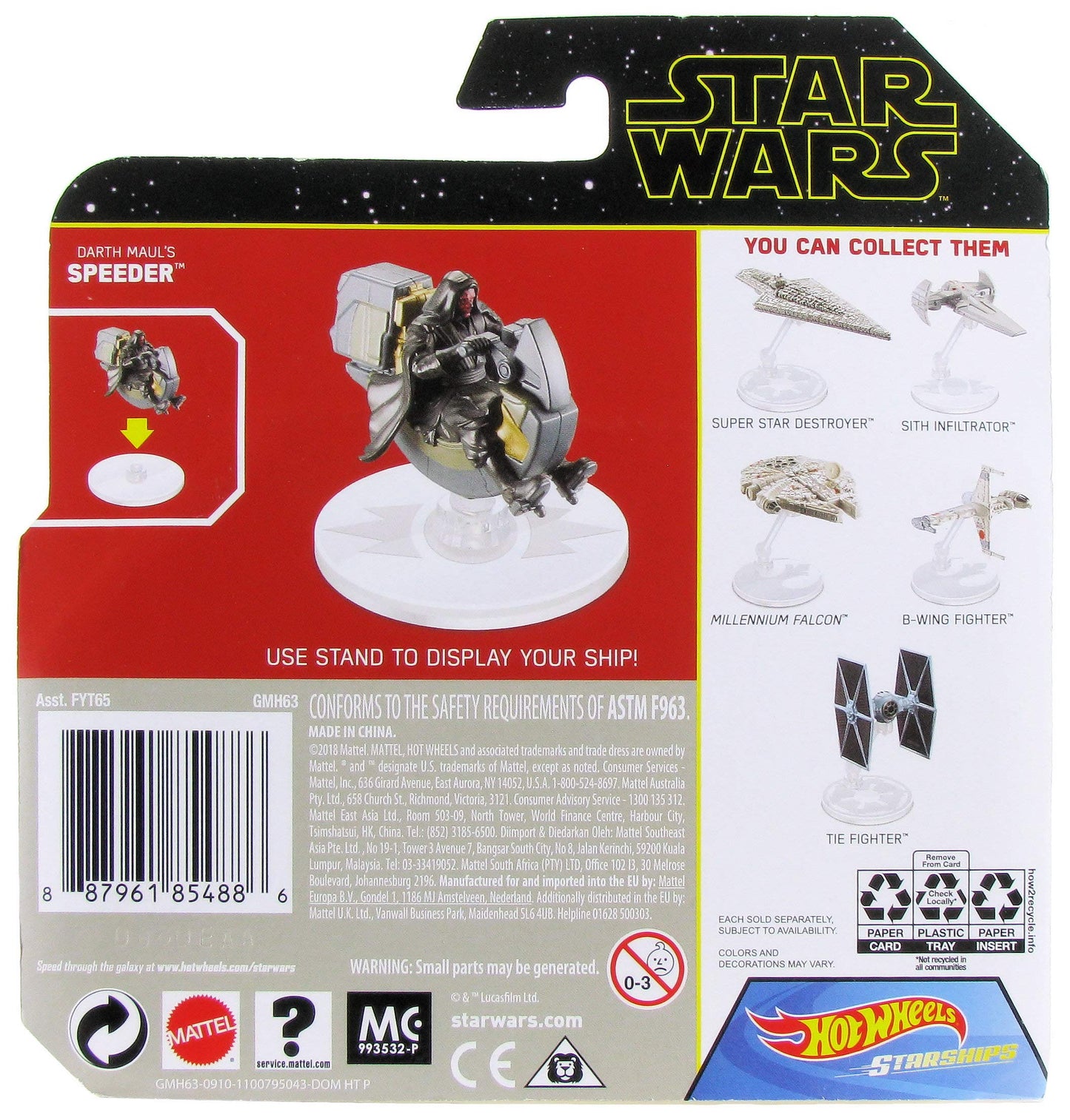 Hot Wheels Star Wars Starships Darth Maul's Speeder
