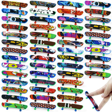 XIPEGPA 100 PCS Mini Finger Skateboards Finger Skateboard Toys for Birthday Party Favors Gift Props Decoration (100)