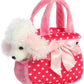 Aurora® Fashionable Fancy Pals™ Fancy Pink Polka Dot™ Stuffed Animal - Plush with Stylish Purse for Dress Up Fun - Perfect for Kids 3+ Years