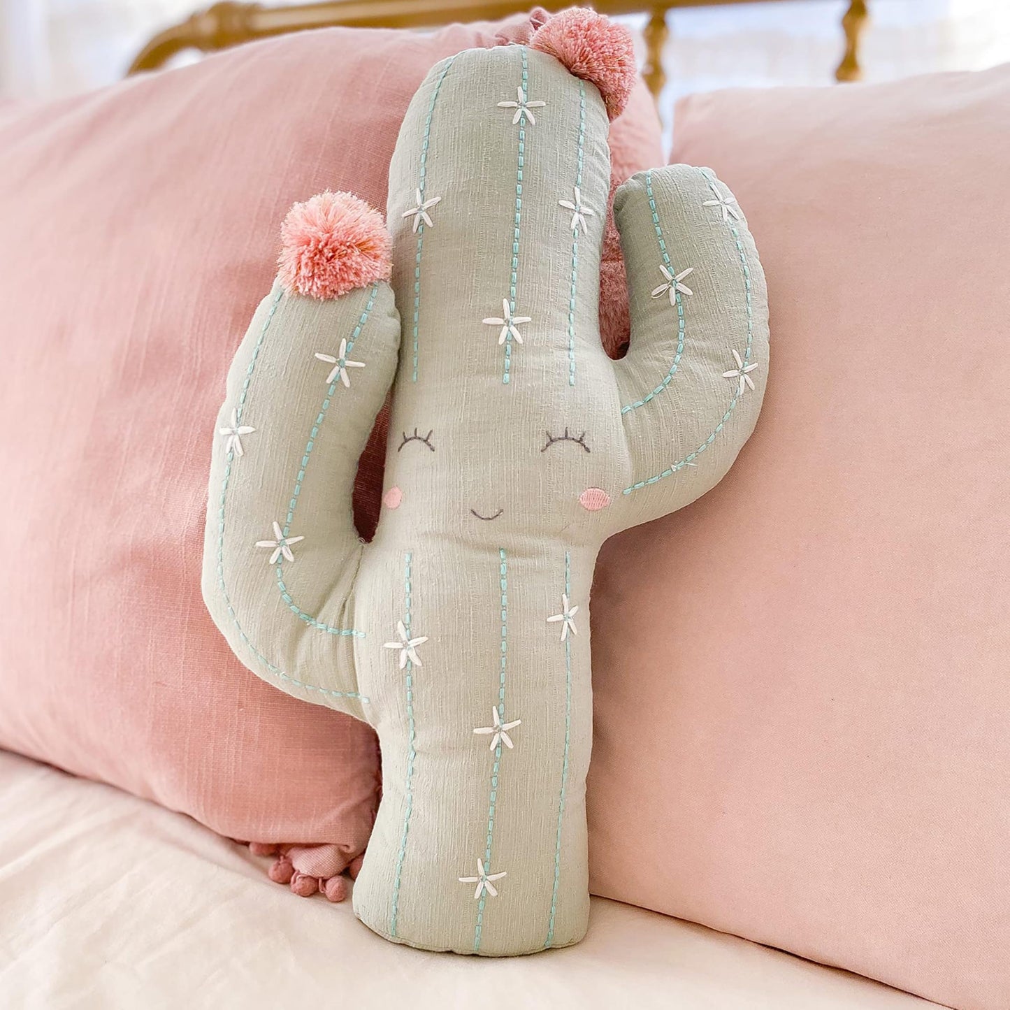 MON AMI Soft Plush Cactus Toy - 18”, Cactus Shaped Toy, Plush & Decorative Accessory for Child’s Bed/Couch
