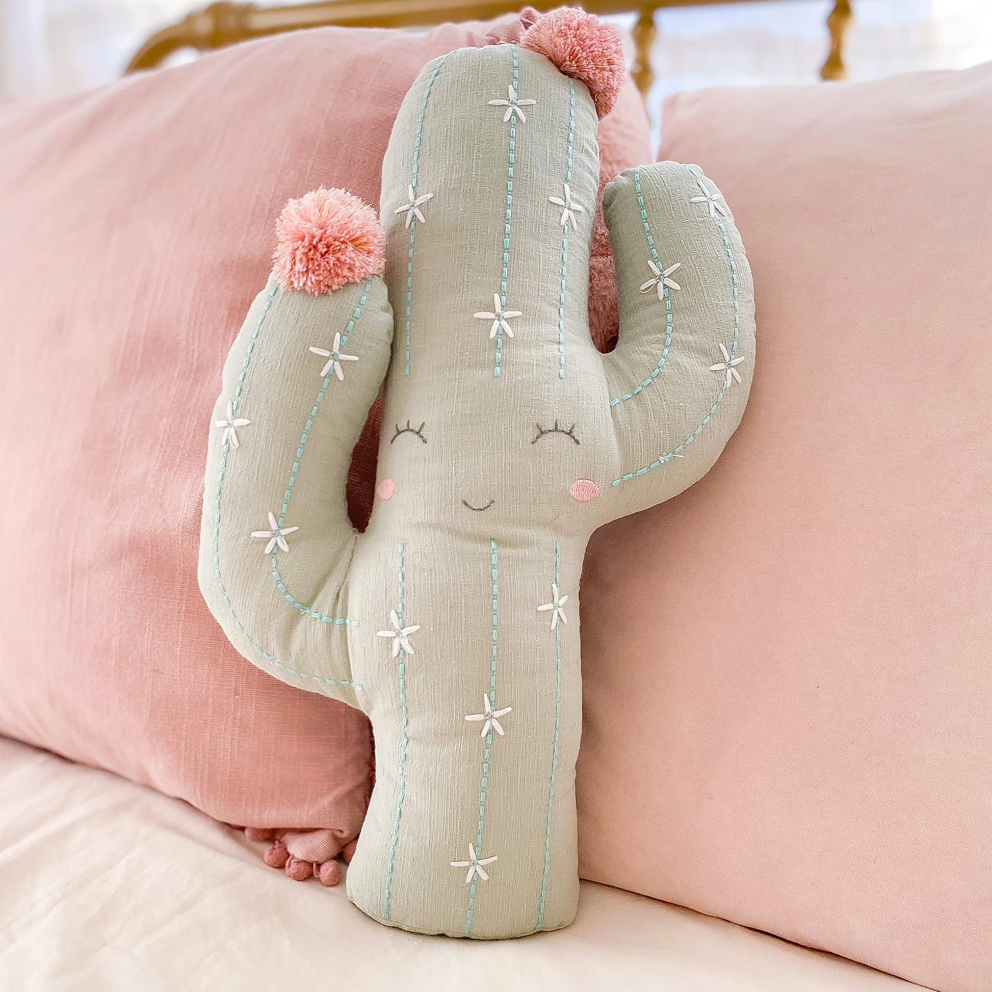 MON AMI Soft Plush Cactus Toy - 18”, Cactus Shaped Toy, Plush & Decorative Accessory for Child’s Bed/Couch