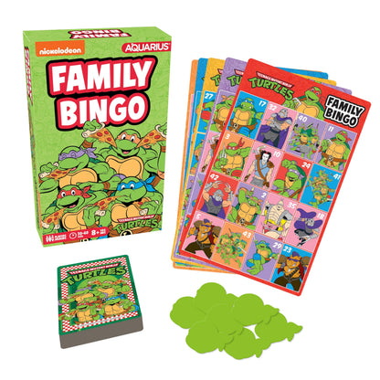 Aquarius Teenage Mutant Ninja Turtles Bingo Game - Officially Licensed Family Party Game Ages 8+, 2-18 Players - for Kids, Teens, and Adults
