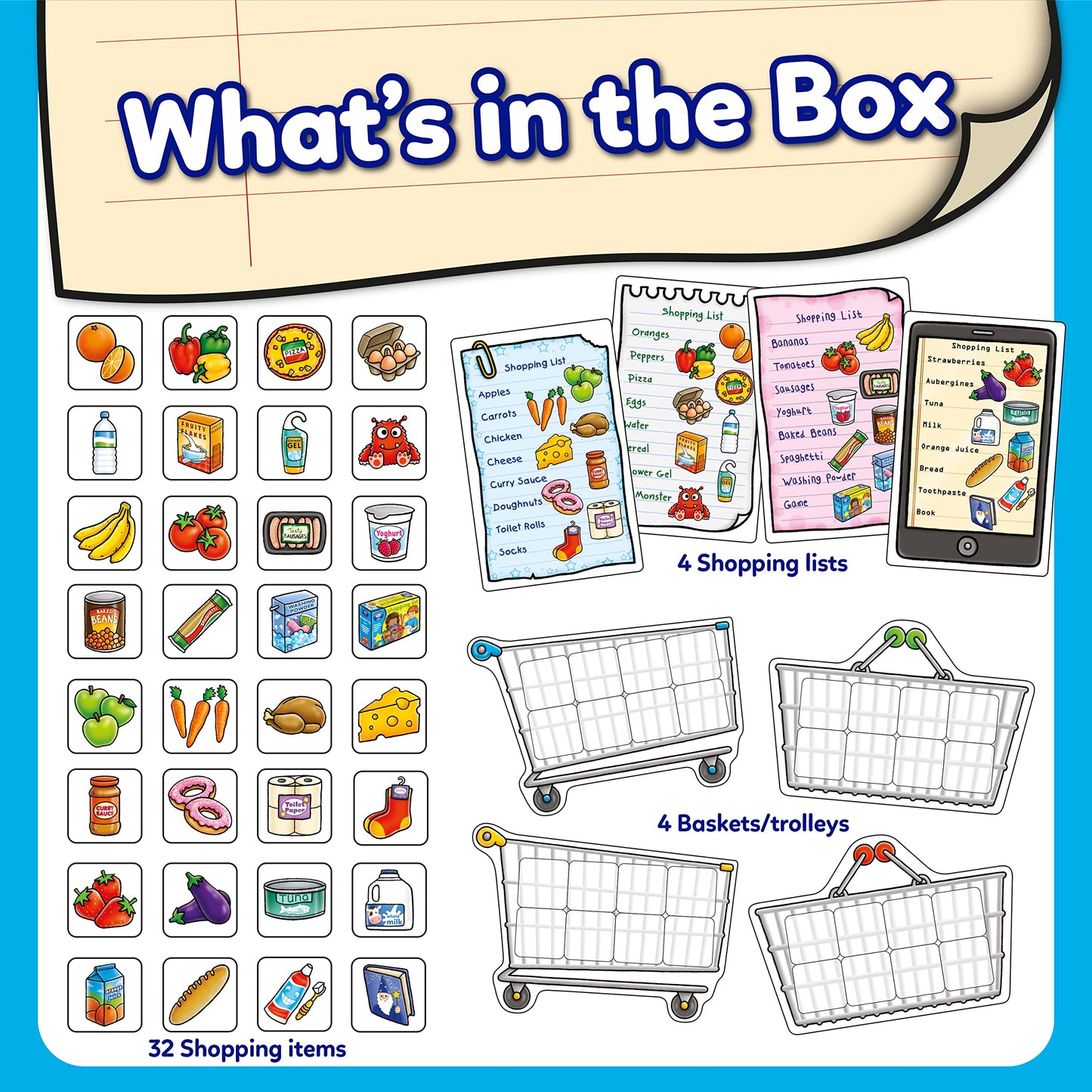 Orchard Toys Shopping List - Educational Memory Game - Age 3-7 - Perfect For Home Learning