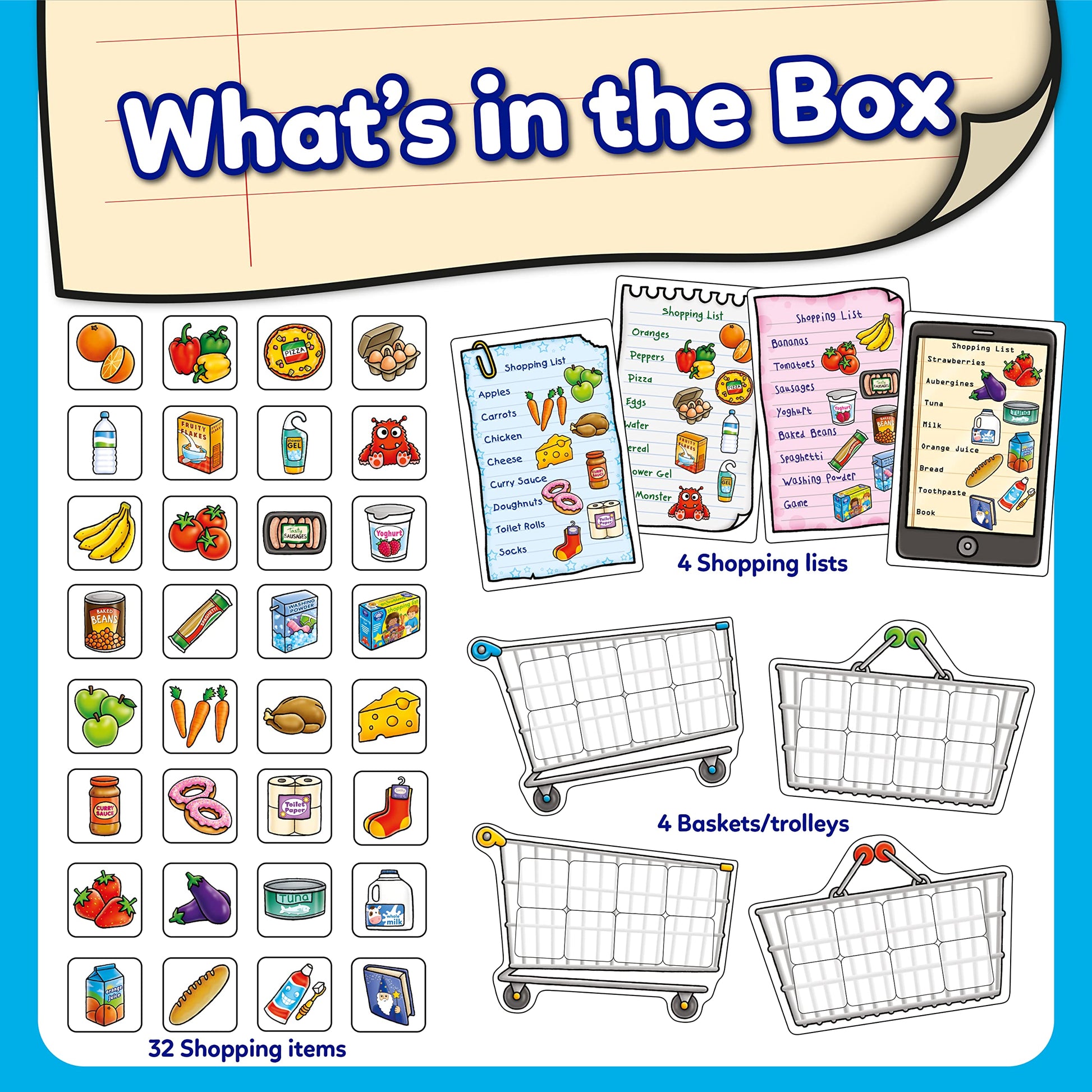 Orchard Toys Shopping List - Educational Memory Game - Age 3-7 - Perfect For Home Learning