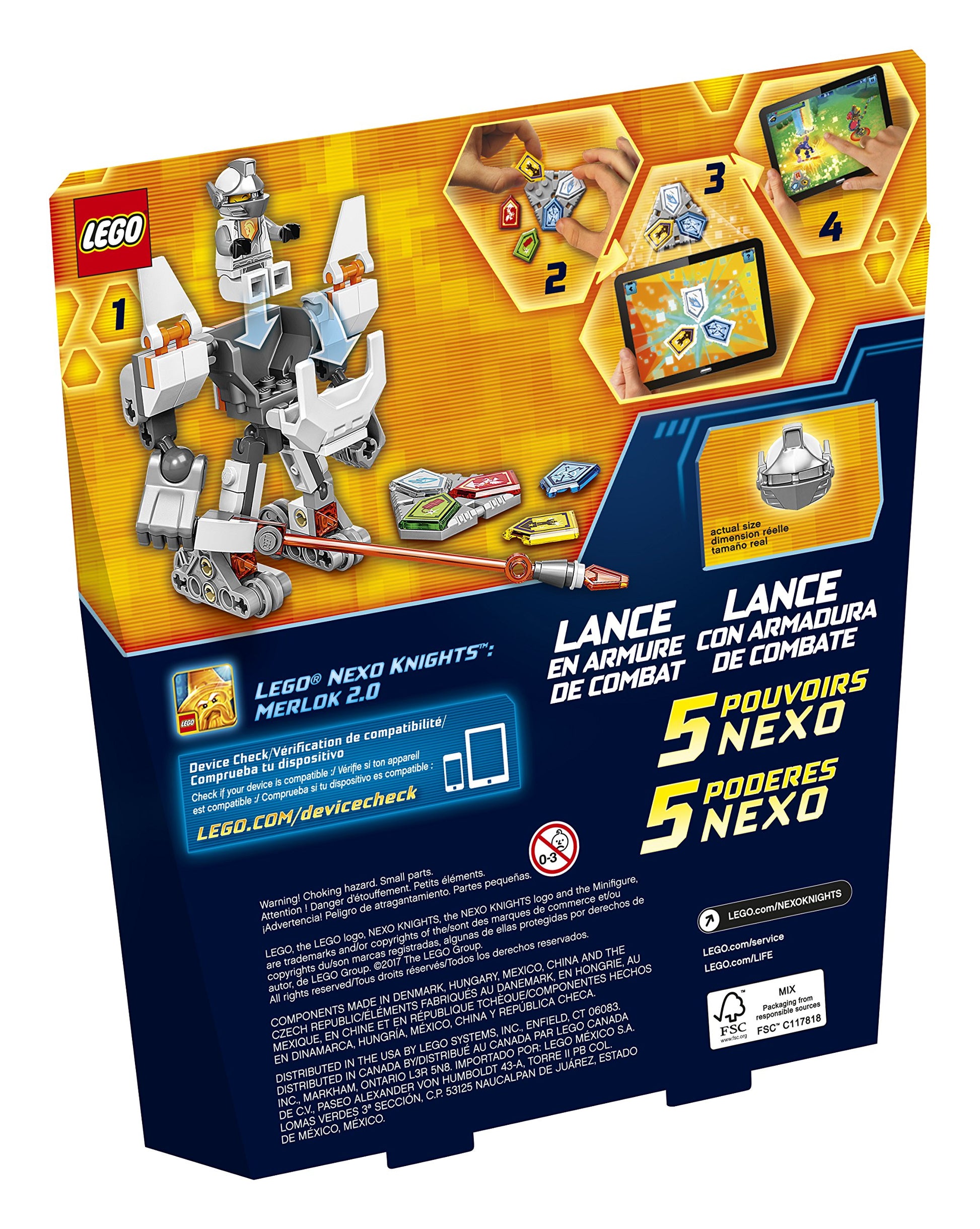 LEGO Nexo Knights Battle Suit Lance 70366 Building Kit (83 Piece)