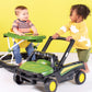 Bright Starts John Deere 4-in-1 Gator Green Baby Activity Center & Push Walker with Removable Interactive Steering Wheel Toy, 6 Months and up
