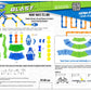 Zip Linx ZipLinx Jumping Domino Action - Triple Tower Blast | Chain Reaction Game - Create Unlimited Designs | Includes 40, 6 Hi-Fly Balls, 3