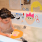 Buddy & Barney: Silly Faces Bath Time Stickers - 36 Reusable Foam Stickers & Mesh Storage Bag, Mix & Match, Fun Tub & Water Toy, Toddlers & Kids Age