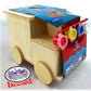M?tty's Toy Stop Design & Paint Your Own Wooden Train & Truck Banks (Each Includes 4 Paints & 1 Brush) Gift Set Bundle - 2 Pack