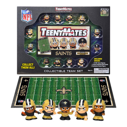 TeenyMates NFL Football Action Figures Gift Set, New Orleans Saints
