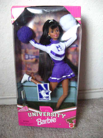 Northwestern University Barbie African-American Cheerleader Doll [Toy]