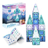Tytan Toys Disney Frozen Magnetic Tiles Princess Castle - 68-Piece STEAM Building Set with Glitter Tiles & Elsa, Anna, Olaf Stickers - Educational