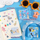 Horizon Group USA Sticker Book with Large and Small Sizes, Kids Stationary for Water Bottle, Notebooks, and Party Favors, Bluey