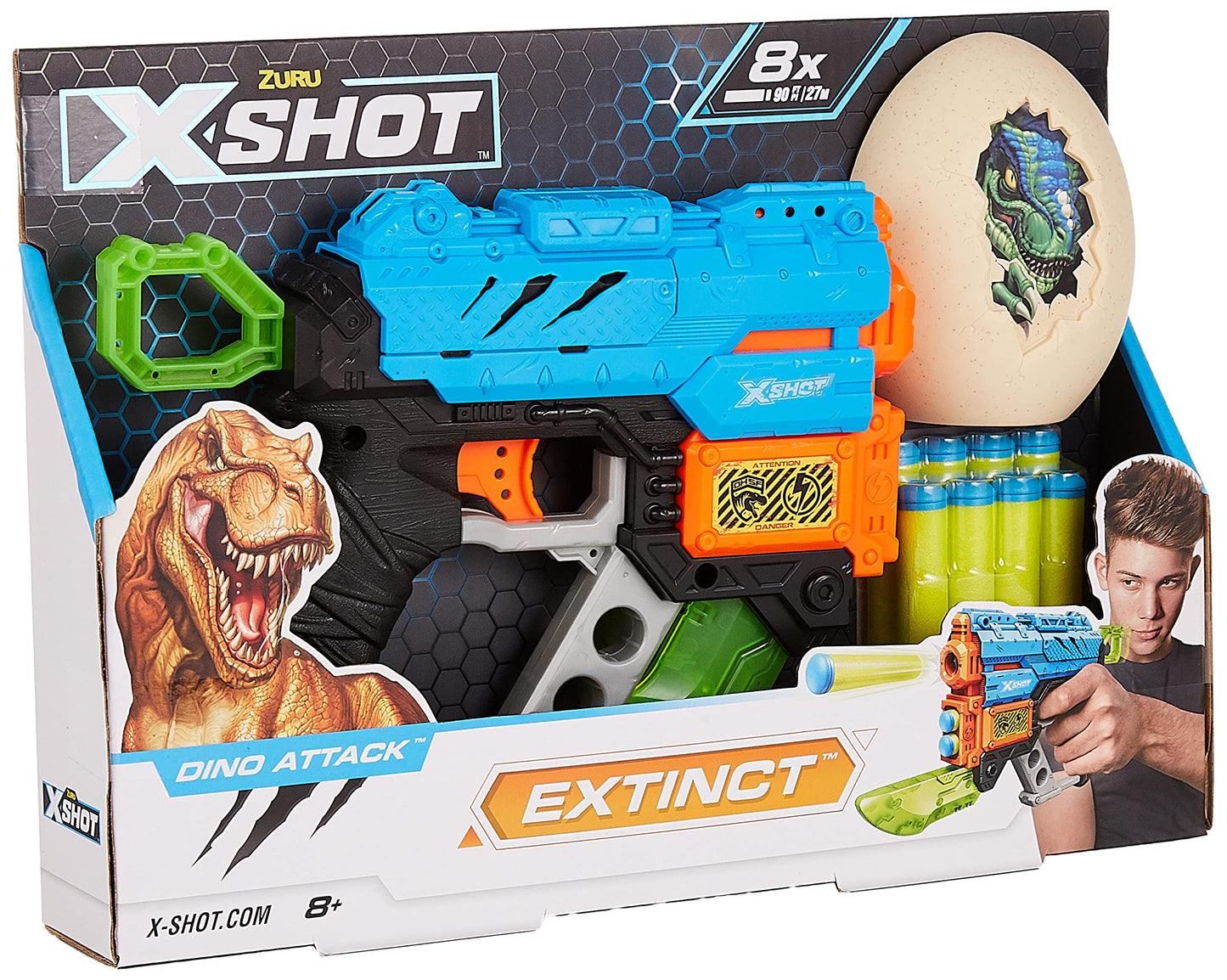 X-Shot Dino Attack Extinct (1 MEDIUM Egg, 8 darts)
