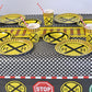 Havercamp Train Tablecloth for Kids Birthday Party Railroad Decorations Water & Tear-Resistant 54 in X 108 in Table Cover