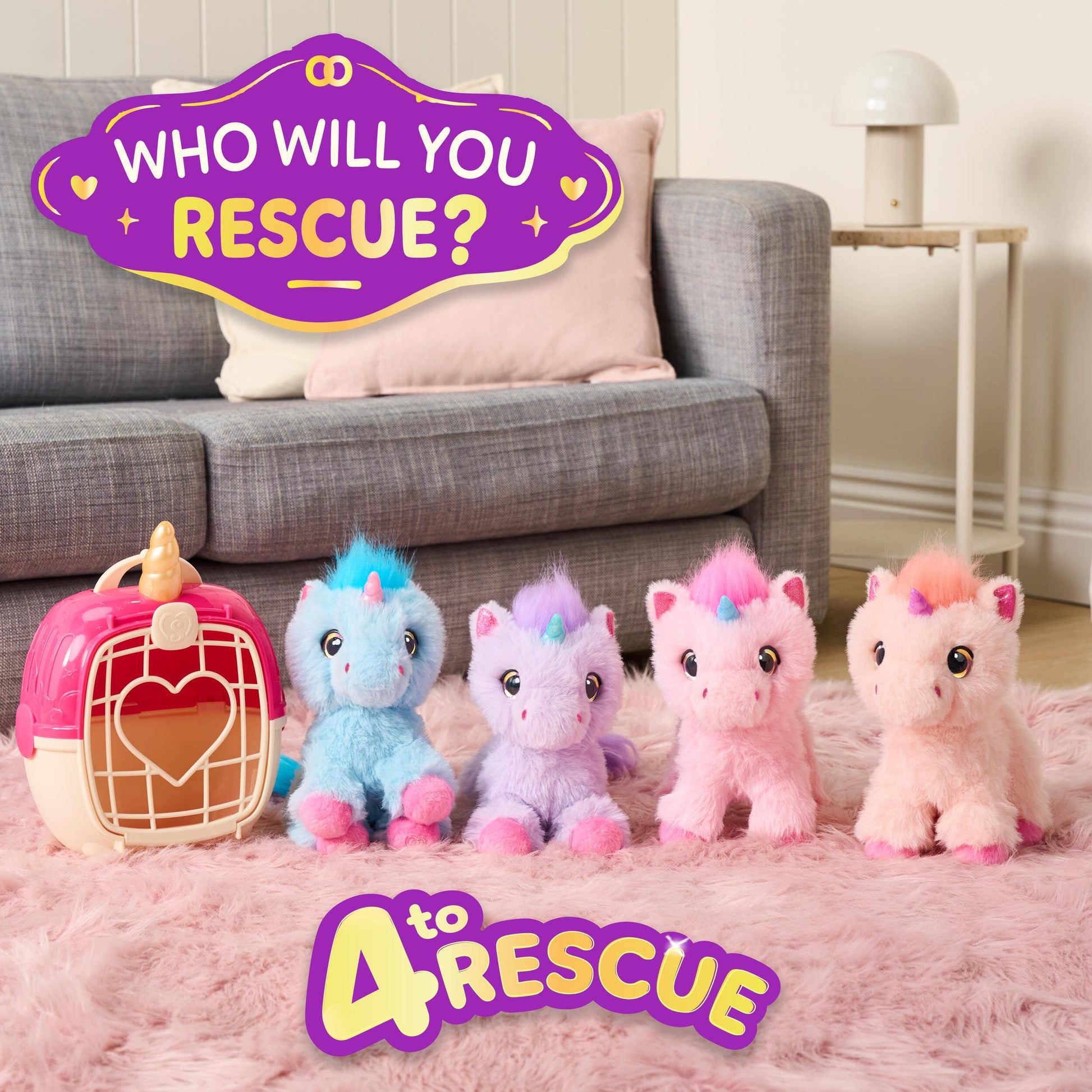 ScruffaLuvs Unicorn Scruffs Plush Toy, Wash to Reveal 1 of 4 Unicorns
