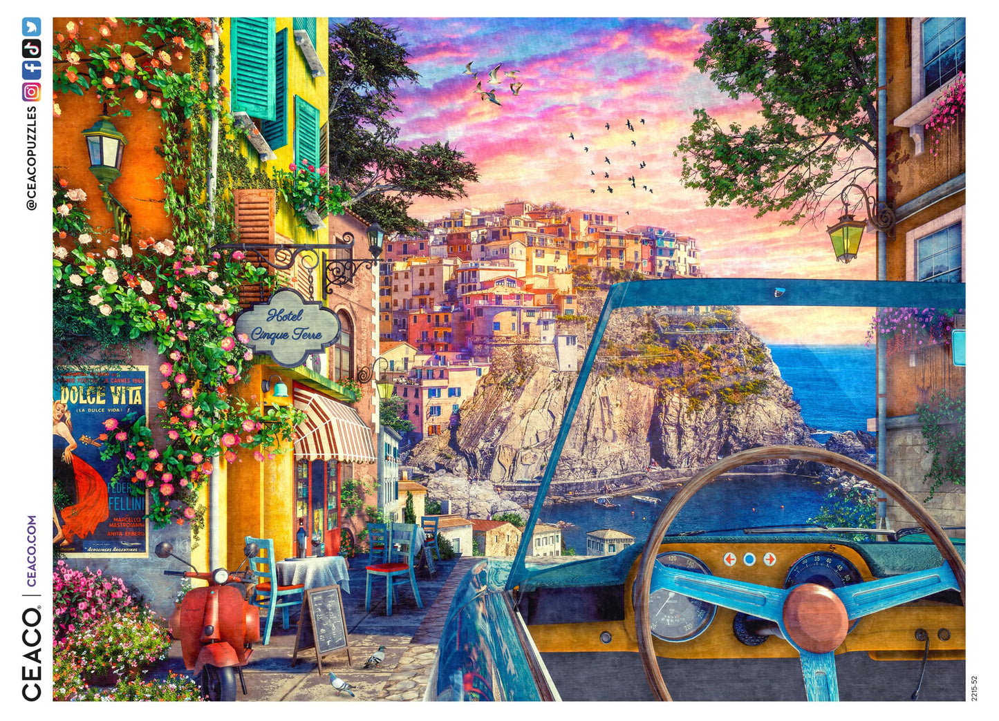 Ceaco - Dreams of Cinque Terre - 300 Large Piece Jigsaw Puzzle for Adults