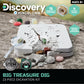 Discovery™ Big Treasure Dig STEM Kit - 23-Piece Excavation Set for Kids| Dig for 15 Gemstones, 4 Crystal Geodes & Pyrite Nuggets| Real Tools|