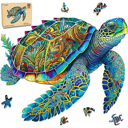 Mys Aurora Wooden Puzzles, Sea Turtle Jigsaw Puzzles 200 Pieces