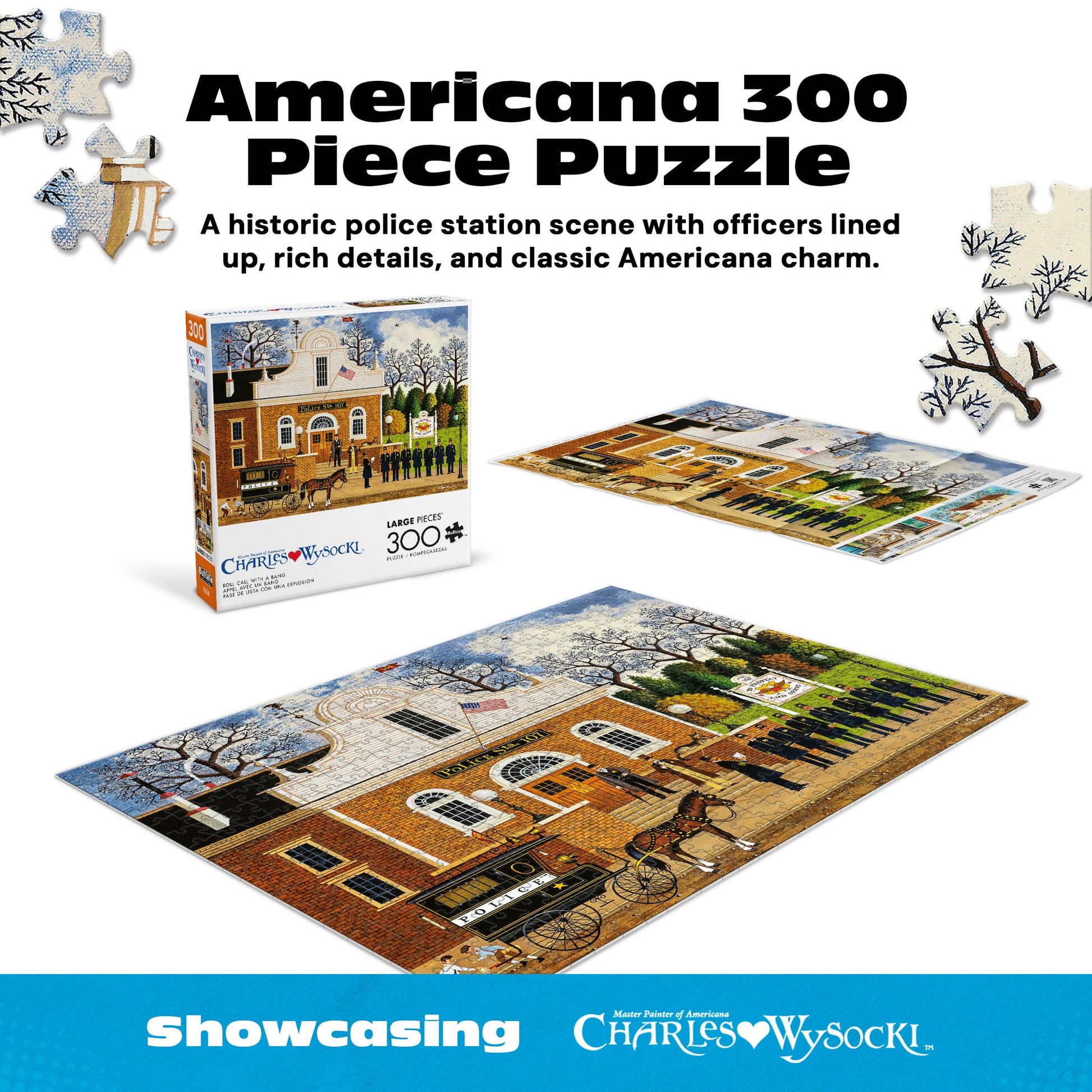 Buffalo Games - Charles Wysocki - Roll Call with a Bang - 300 Piece Puzzle