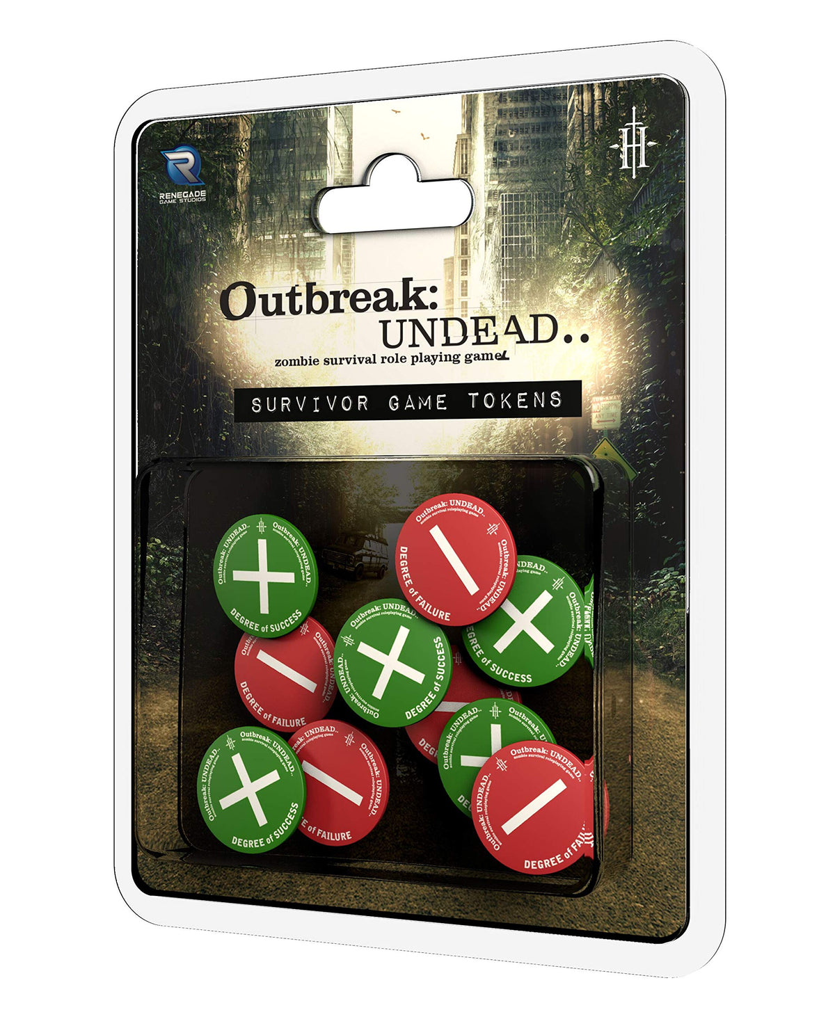 Renegade Game Studios Outbreak Undead 2nd Edition Survivor Token Set