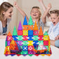 PicassoTiles Building Blocks Inspirational Kit 3D Building Construction Toys Clear Magnetic Stacking Set STEM Playboards Magnet Felt Tiles Novelty