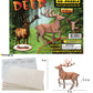 Puzzled 3D Puzzle Deer Wood Craft Construction Model Kit, Fun, Unique & Educational DIY Wooden Toy Assemble Model Unfinished Crafting Hobby Puzzle