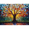 Puzzles for Adults 500 Pieces, Stained Glass Jigsaw Puzzles - Tree of Life, Impossible Tree Puzzle, Finished Size 20.47 * 14.96”, with 1:1 Poster