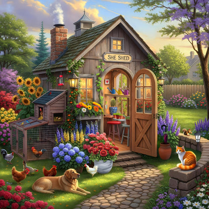 Springbok The Garden Shed 500 Piece Jigsaw Puzzle for Adults
