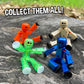 Zing StikBot Dual Pack - Includes 2 StikBots - Collectible Action Figures and Accessories, Stop Motion Animation, Ages 4 and Up (Red Orange+Metal