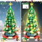 Zeluuyu Christmas Tree Building Block with LED Light, Rotating Christmas Tree 2024 Building Set for Adults, Christmas Tree Building Kit Xmas Gift