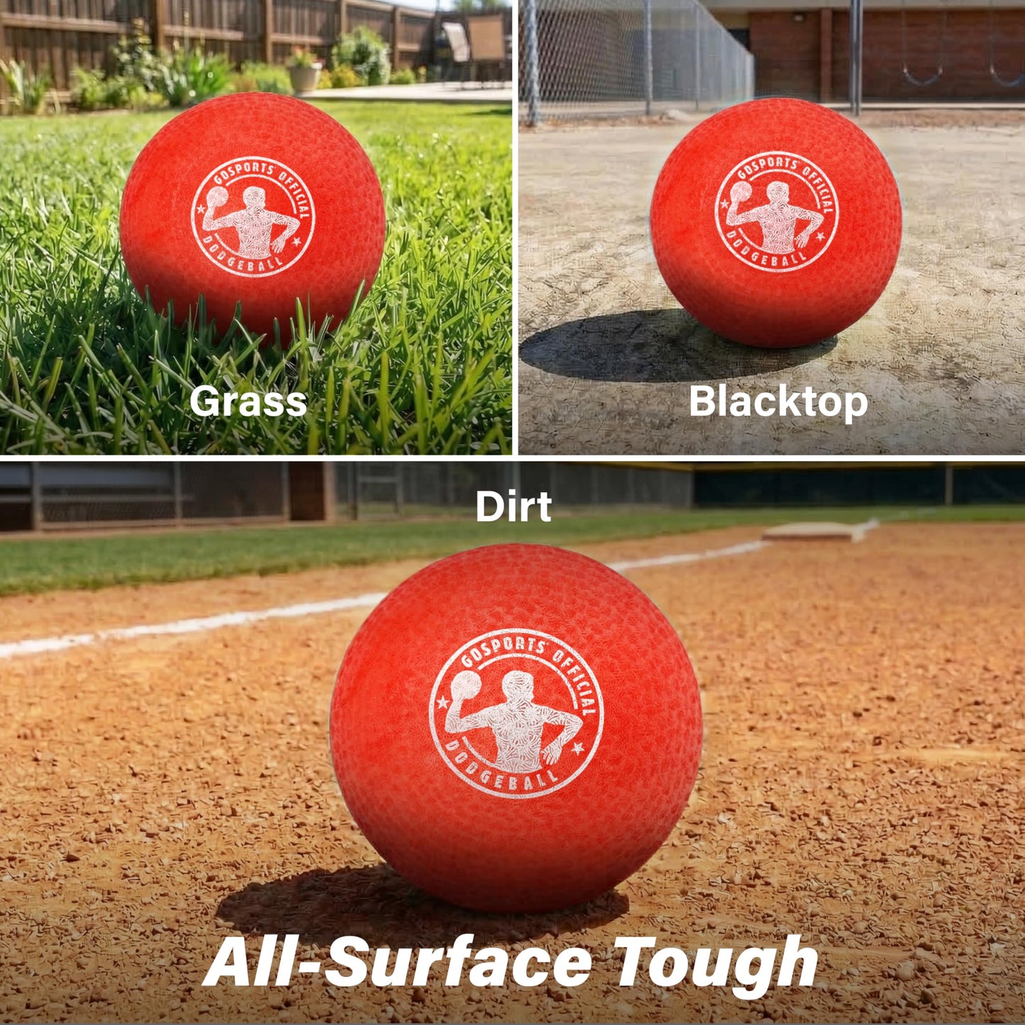 GoSports Inflatable Dodgeball - No Sting Balls - Includes Ball Pump & Mesh Bag