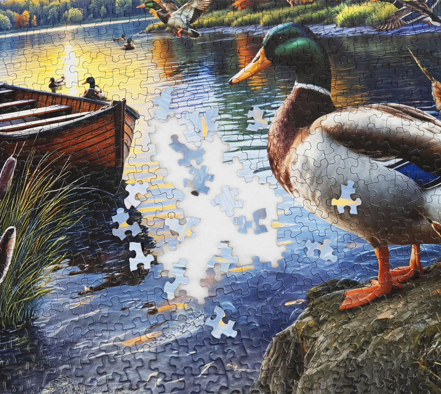 Springbok Mallard Morning Glow 1000 Piece Jigsaw Puzzle for Adults