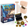 ArtCreativity Pirate Treasure Dig Kit for Kids - Gem Excavation Set with Digging Tools - Interactive Excavating Toys - Great Birthday Gift Idea
