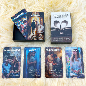EMPATHSOUL Oracle Cards Deck 54 Cards for Beginners, Relationship and Love Oracle Cards for Dating, Breakups and Healing, Emotional Clarity, Self