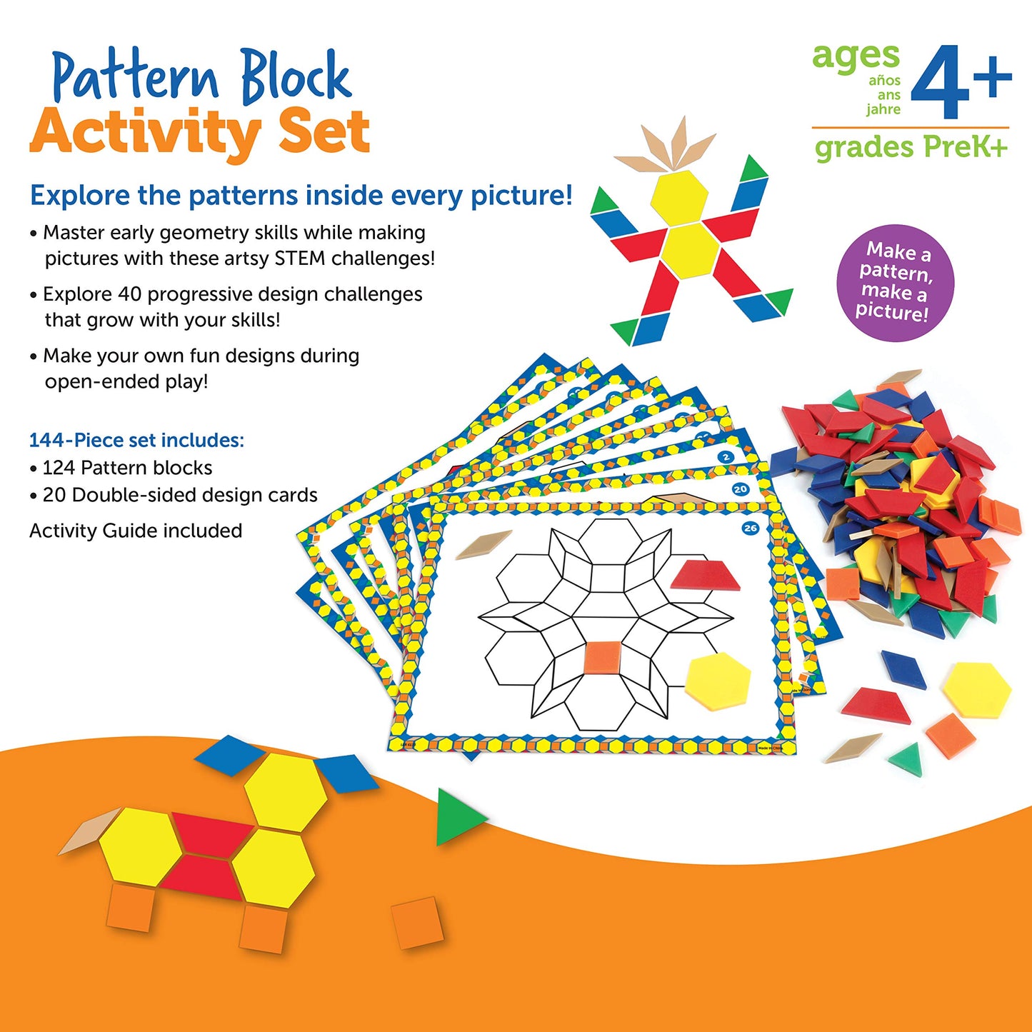 Learning Resources Pattern Block Activity Set