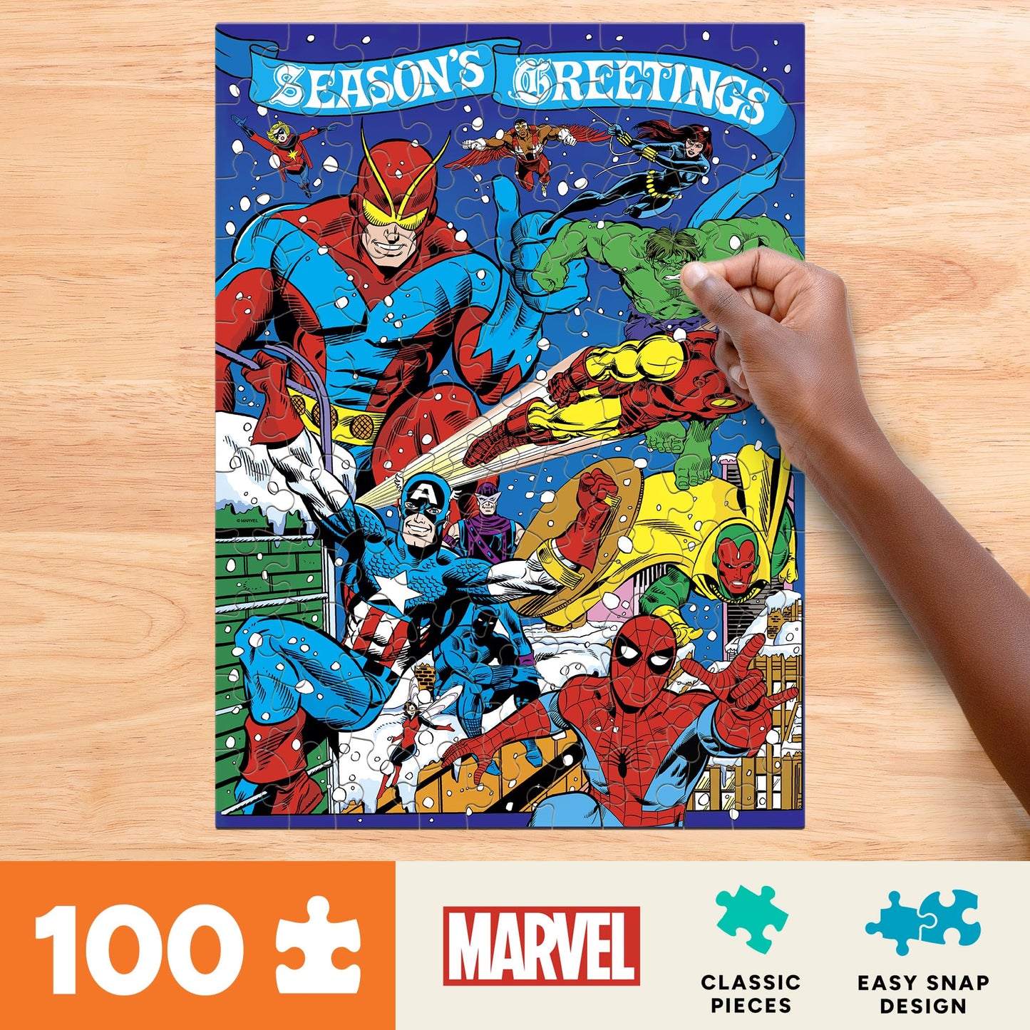 Buffalo Games - Season's Greeting - 100 Piece Puzzle for Kids Ages 6+