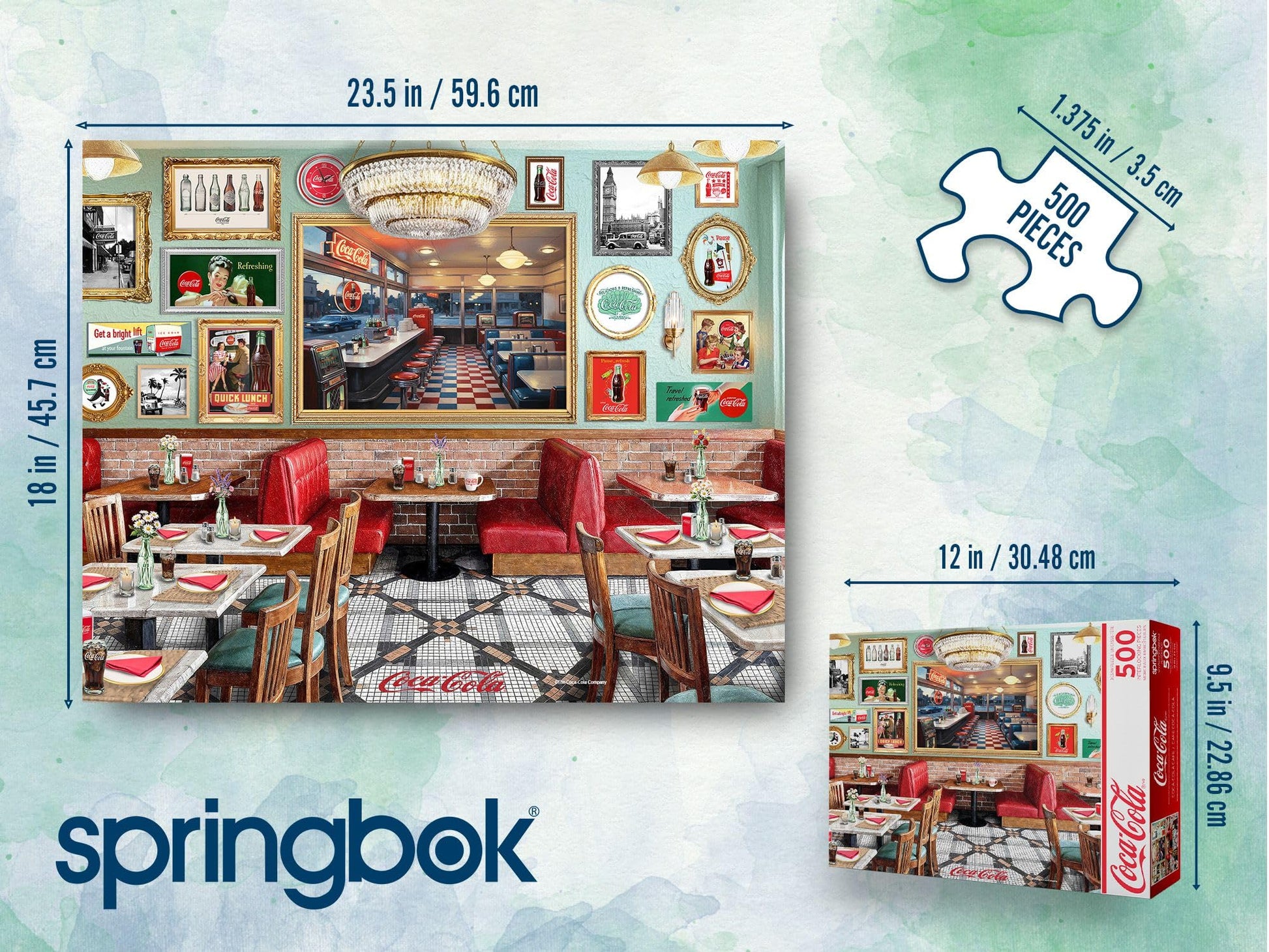 Springbok Coca-Cola Café 500 Piece Jigsaw Puzzle for Adults