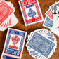 Maverick Playing Cards 48 Pack, Standard Index, Red and Blue Decks, Bulk Playing Cards for Poker, Card Games, and Family Game Night