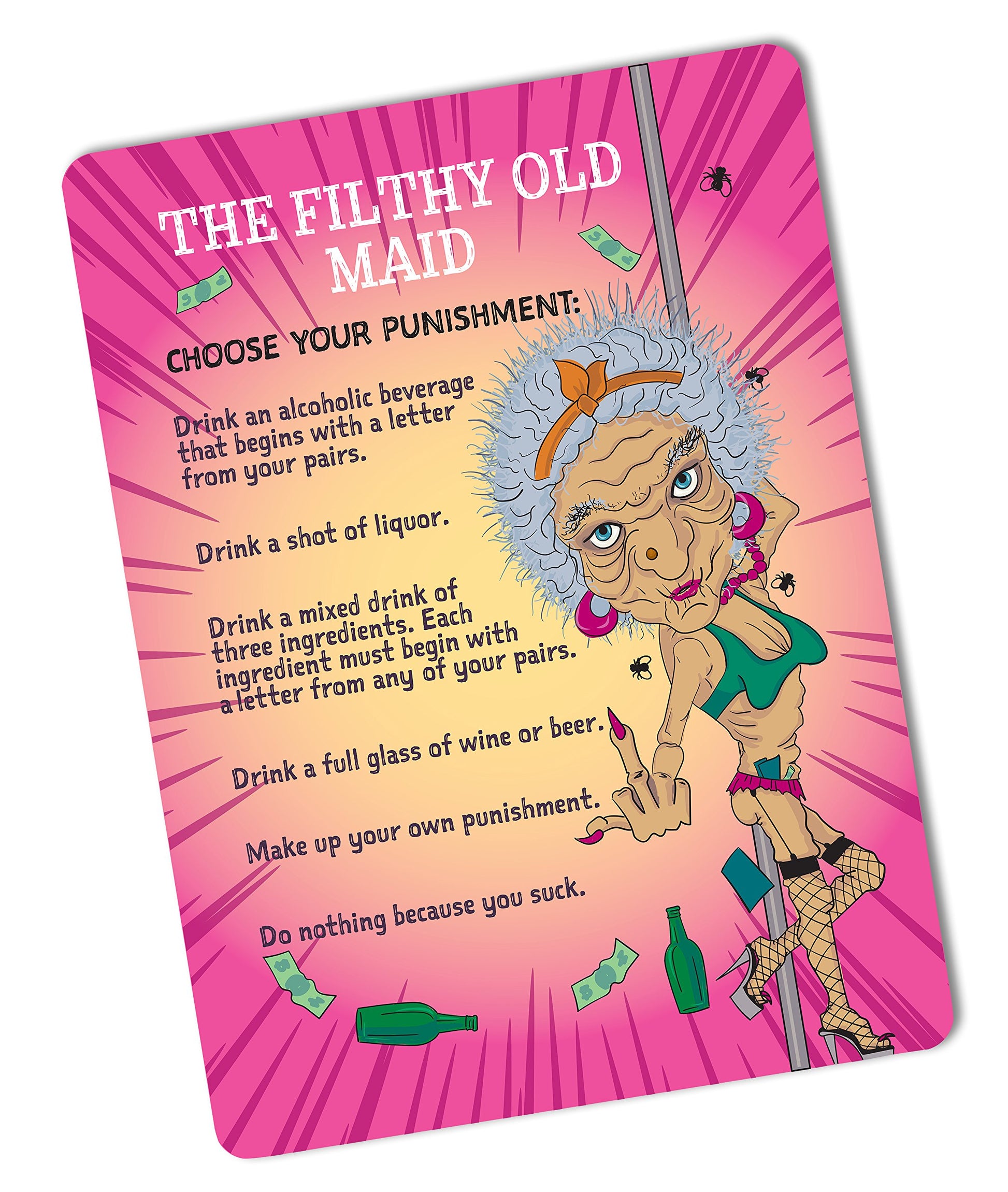 Filthy Old Maid Party Game - A Funny, Social Adult Drinking Game
