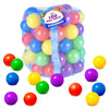 100 Count Multi Colored Play Balls - BPA Free, Crush Proof, Storage Bag