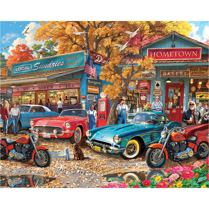 White Mountain 1000 Piece Jigsaw Puzzle Vintage Scenic, Country Cafe