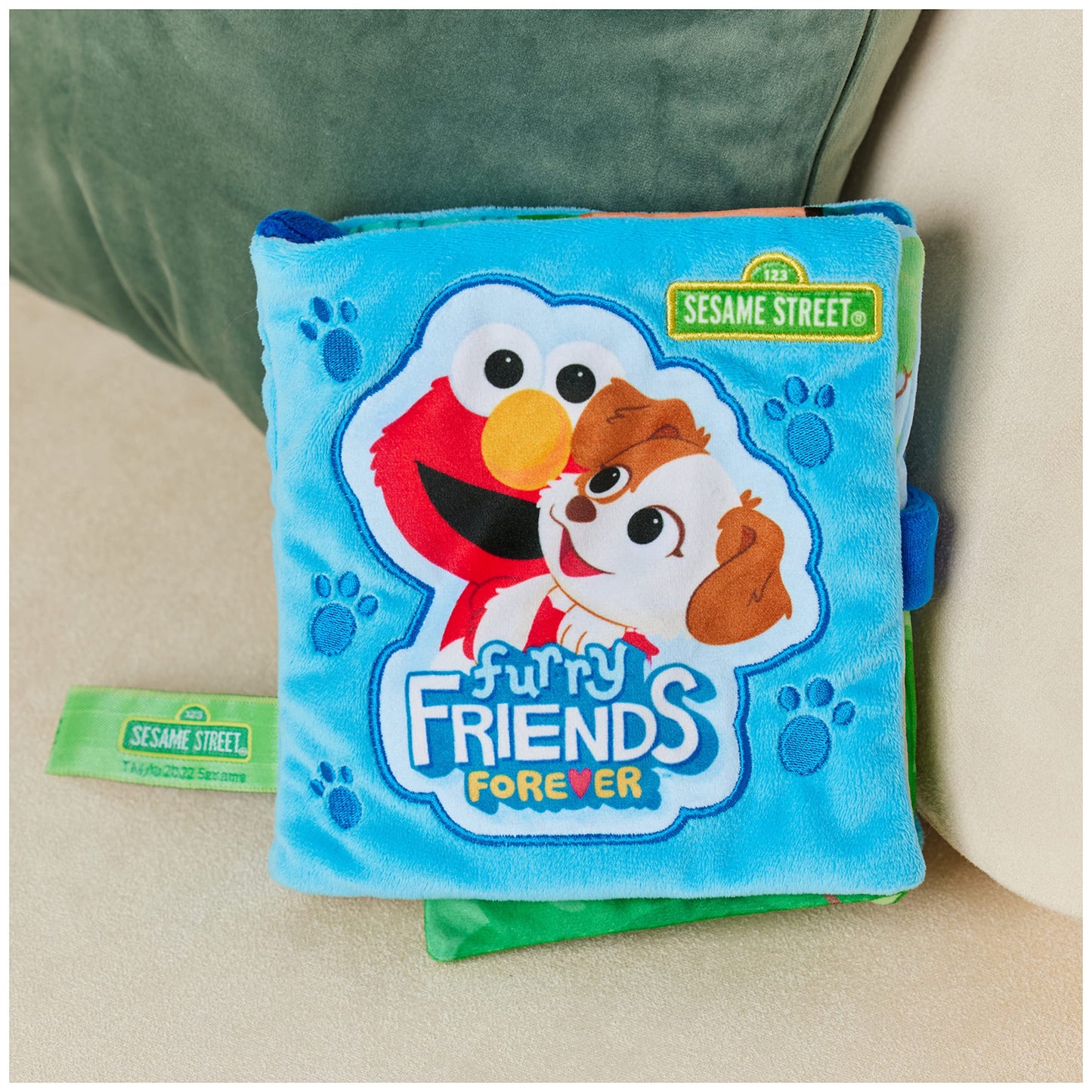 GUND Sesame Street Furry Friends Forever Soft Book Sensory Toy