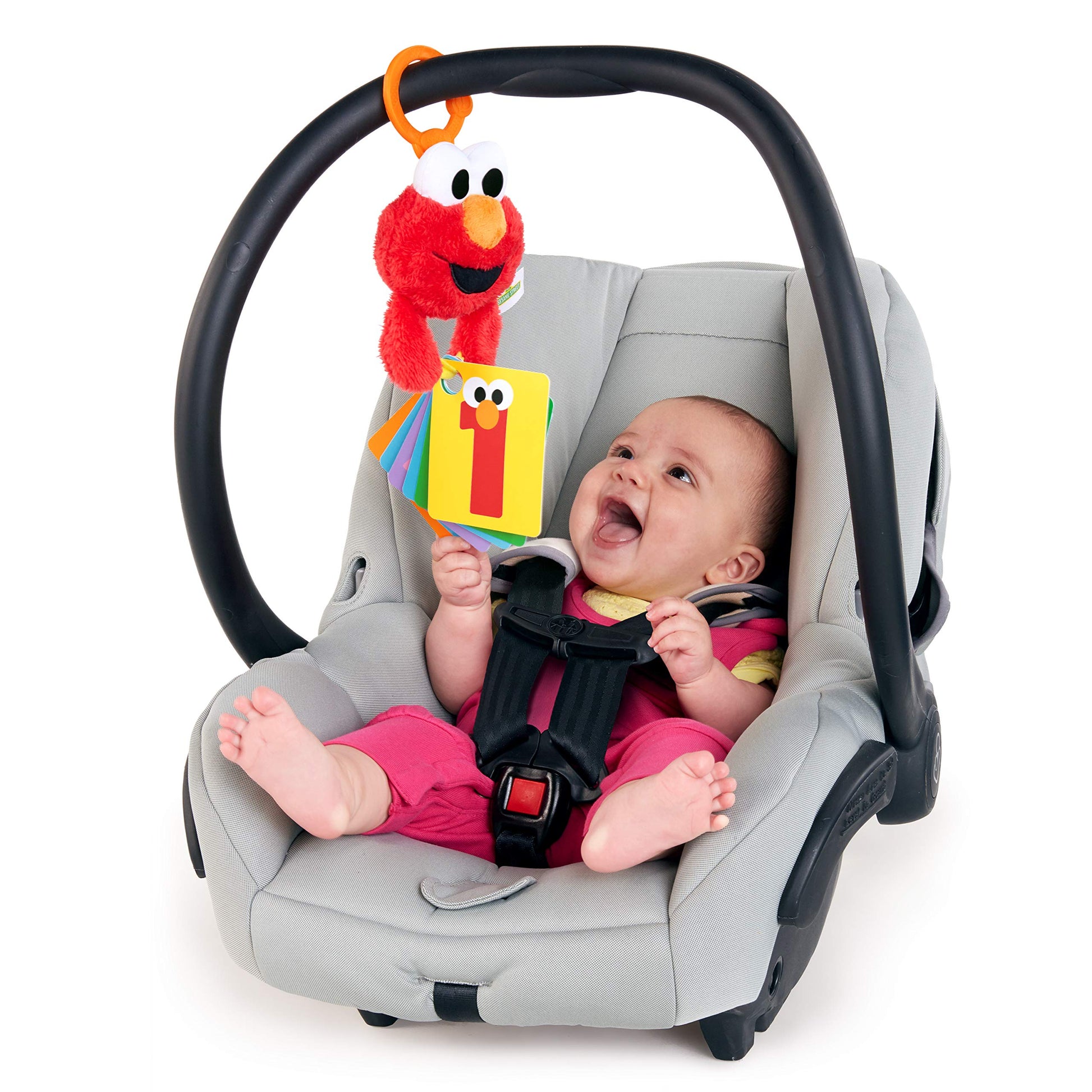 Bright Starts Sesame Street ABC Fun with Elmo On-The-Go Take-Along Toy, Ages 0-12 Months